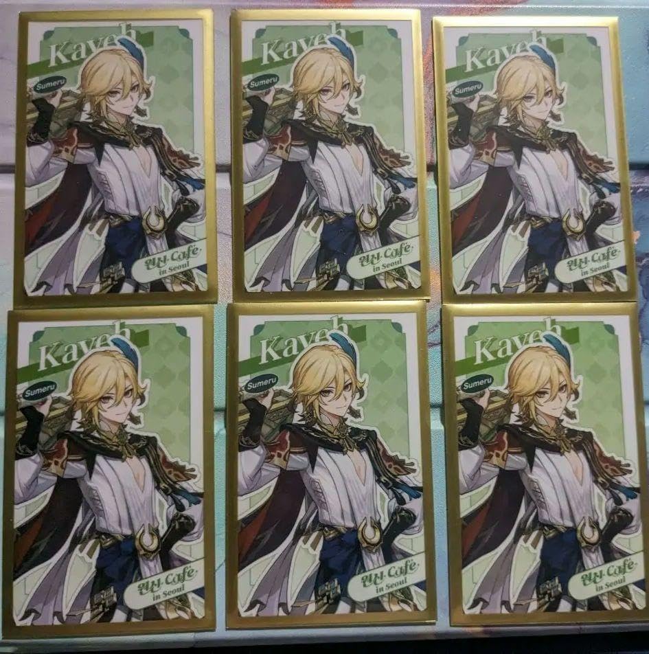 原神 韓国 フォトカード カーヴェ 6枚セット アルハイゼン カーヴェ 原